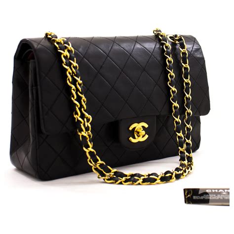 chanel leather flap bag